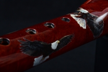 Manzanita Burl Native American Flute, Minor, Mid G-4, #F11E